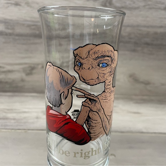 1982 ET Extra-Terrestrial Pizza Hut Glass “I'll Be Right Here” Vintage - Picture 7 of 10